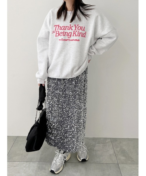 WC（ダブル シー）の「フォームプリントスウェット（スウェット・レディース・グレー/ブラック・FREE）」の13枚目の写真