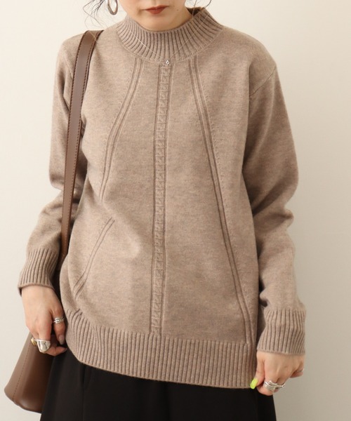 Chiaro（キアロ）の「chiaro ハイネックニット（ニット/セーター・レディース・ベージュ/カーキ/ブラック/レッド/オフホワイト・40）」の17枚目の写真