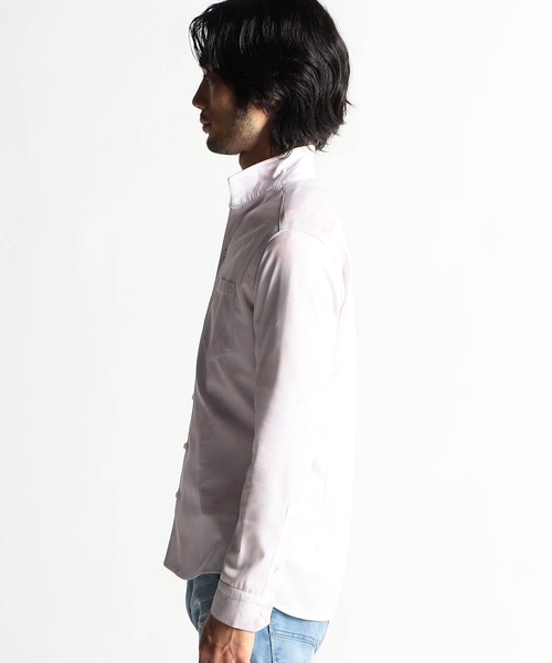 HIDEAWAYS NICOLE（ハイダウェイニコル）の「ハイストレッチポンチムラプリントシャツ（シャツ/ブラウス・メンズ・ライトグレー/ブラック/ライトピンク・LARGE/MEDIUM/X-LARGE）」の7枚目の写真