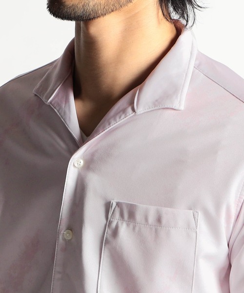 HIDEAWAYS NICOLE（ハイダウェイニコル）の「ハイストレッチポンチムラプリントシャツ（シャツ/ブラウス・メンズ・ライトグレー/ブラック/ライトピンク・LARGE/MEDIUM/X-LARGE）」の9枚目の写真