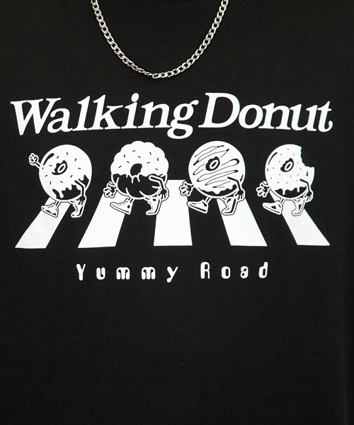 Burner(バーナー)の「【GROOVY STORE】WALKING DONUT オーバーサイズ ロングスリーブTシャツ(Tシャツ/カットソー・メンズ・ブラック系その他2/ブラック/グレイッシュベージュ/ホワイト/ホワイト系その他2/ライトベージュ/サックスブルー/ミント・M/L/LL)」の13枚目の写真