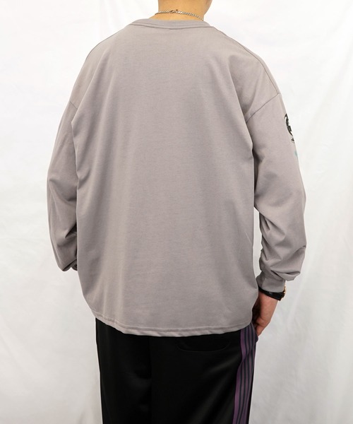 Burner(バーナー)の「【GROOVY STORE】WALKING DONUT オーバーサイズ ロングスリーブTシャツ(Tシャツ/カットソー・メンズ・ブラック系その他2/ブラック/グレイッシュベージュ/ホワイト/ホワイト系その他2/ライトベージュ/サックスブルー/ミント・M/L/LL)」の19枚目の写真