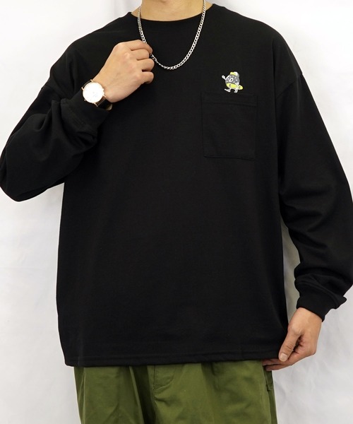 Burner(バーナー)の「【GROOVY STORE】WALKING DONUT オーバーサイズ ロングスリーブTシャツ(Tシャツ/カットソー・メンズ・ブラック系その他2/ブラック/グレイッシュベージュ/ホワイト/ホワイト系その他2/ライトベージュ/サックスブルー/ミント・M/L/LL)」の21枚目の写真