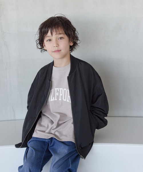 GLOBAL WORK（グローバルワーク）の「洗える撥水MA-1/976053（MA-1・キッズ・カーキ/ブラック・140cm/120cm/160cm/150cm/130cm/170cm）」の8枚目の写真