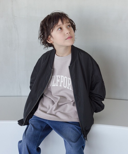 GLOBAL WORK（グローバルワーク）の「洗える撥水MA-1/976053（MA-1・キッズ・カーキ/ブラック・140cm/120cm/160cm/150cm/130cm/170cm）」の9枚目の写真