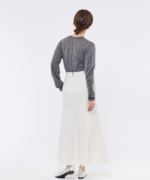 IENA（イエナ）の「デニムパッチワークスカート（デニムスカート・レディース・ホワイト/ブルー・38/36）」の10枚目の写真