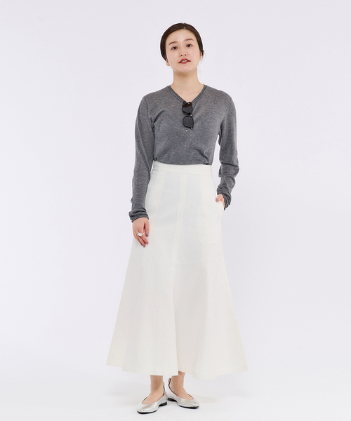 IENA（イエナ）の「デニムパッチワークスカート（デニムスカート・レディース・ホワイト/ブルー・38/36）」の11枚目の写真