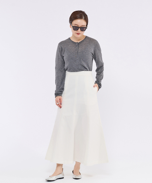 IENA（イエナ）の「デニムパッチワークスカート（デニムスカート・レディース・ホワイト/ブルー・38/36）」の12枚目の写真