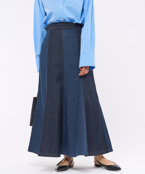 IENA（イエナ）の「デニムパッチワークスカート（デニムスカート・レディース・ホワイト/ブルー・38/36）」の15枚目の写真