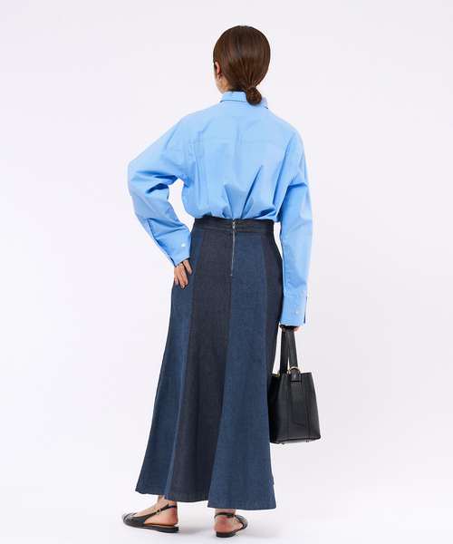 IENA（イエナ）の「デニムパッチワークスカート（デニムスカート・レディース・ホワイト/ブルー・38/36）」の18枚目の写真