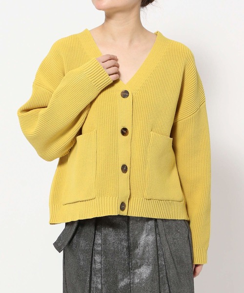 BAYFLOW(ベイフロー)の「スポンディッシュニットカーディガン(カーディガン/ボレロ・レディース・オフホワイト/イエロー/ブルー/チャコール・FREE)」の16枚目の写真