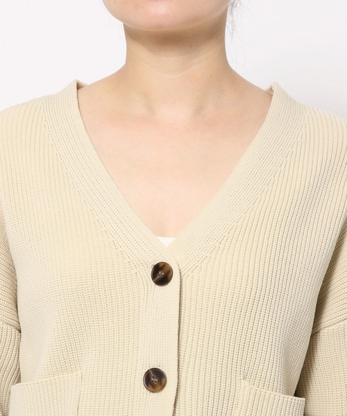 BAYFLOW(ベイフロー)の「スポンディッシュニットカーディガン(カーディガン/ボレロ・レディース・オフホワイト/イエロー/ブルー/チャコール・FREE)」の22枚目の写真