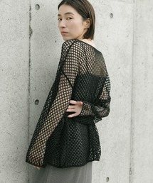 【ZOZO限定】メッシュオーバールーズニット