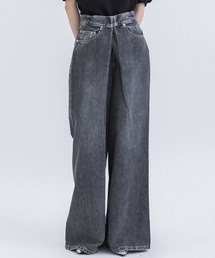 JOHN LAWRENCE SULLIVAN | 【JOHN LAWRENCE SULLIVAN/ジョンローレンスサリバン】WASHED DENIM WIDE PANTS (SHORT LENGTH)(デニムパンツ)