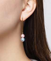 enasoluna 幸　シングルピアス Enasoluna（エナソルーナ）の「enasoluna Pale color pearl earrings