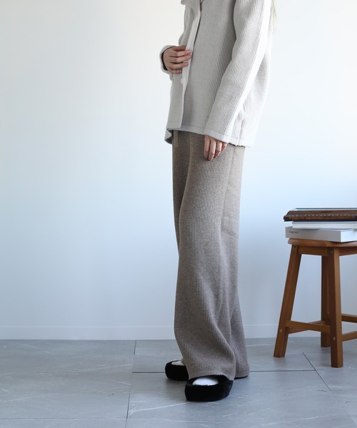 aimoha(アイモハ)の「秋冬柔らか 裏起毛暖かパンツ 外出できる/ルームウェア(ルームウェア/パジャマ・レディース・ブラック/ブラウン/ダークグレー/オフホワイト/ベージュ・FREE)」の15枚目の写真