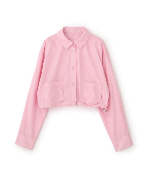 FREE'S MART(フリーズマート)の「◆裾ドロストショート丈シャツ(シャツ/ブラウス・レディース・ホワイト/ピンク/ブルー系その他・FREE)」の17枚目の写真