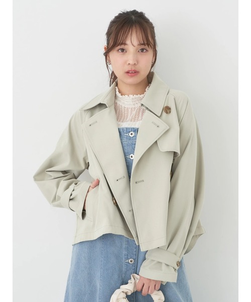 earth music&ecology(アースミュージックアンドエコロジー)の「レースドッキングプルオーバー(Tシャツ/カットソー・レディース・オフホワイト/ブラック/ライトグレー/ミント・S/M)」の16枚目の写真