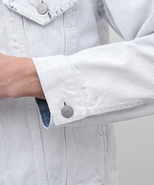 Maison Margiela(メゾンマルジェラ)の「【MAISON MARGIELA / メゾン マルジェラ】Painted Collarless Denim(デニムジャケット・メンズ・ホワイト・48/50)」の10枚目の写真