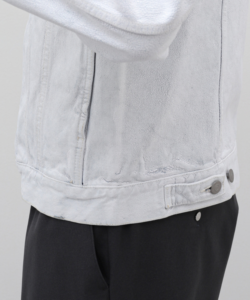 Maison Margiela(メゾンマルジェラ)の「【MAISON MARGIELA / メゾン マルジェラ】Painted Collarless Denim(デニムジャケット・メンズ・ホワイト・48/50)」の14枚目の写真