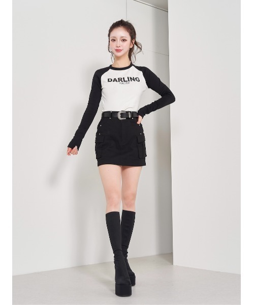 Darich（ダーリッチ）の「ラグランスリーブグラフィックロングTシャツ（Tシャツ/カットソー・レディース・ブラック/ブラウン・FREE）」の10枚目の写真