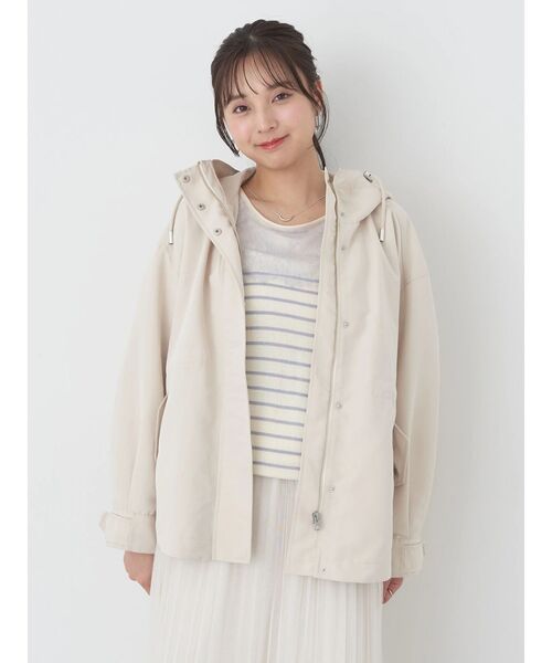 earth music&ecology(アースミュージックアンドエコロジー)の「マウンテンパーカー(マウンテンパーカー・レディース・ホワイト系その他2/カーキ/ネイビー/ベージュ・FREE)」の10枚目の写真