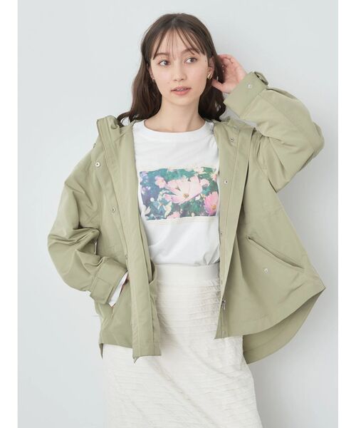 earth music&ecology(アースミュージックアンドエコロジー)の「マウンテンパーカー(マウンテンパーカー・レディース・ホワイト系その他2/カーキ/ネイビー/ベージュ・FREE)」の19枚目の写真