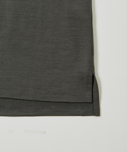 ADAM ET ROPE'（アダムエロペ）の「ウール天竺 レギュラーカラー カットシャツ / ロングシーズン着用可能（シャツ/ブラウス・メンズ・チャコールグレー/オフホワイト/ブラック・L/M）」の14枚目の写真