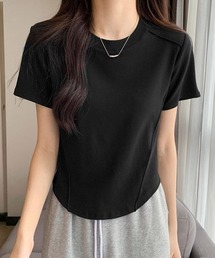 無地 Tシャツ クルーネック レディース