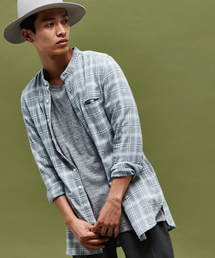 WEGO | WEGO/ビエラバンドカラーロングシャツ(シャツ/ブラウス)