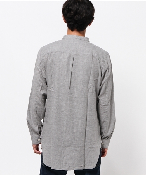 WEGO（ウィゴー）の「WEGO/ビエラバンドカラーロングシャツ（シャツ/ブラウス・メンズ・杢グレー/ブルー系その他/グレー系その他・MEDIUM/LARGE）」の13枚目の写真