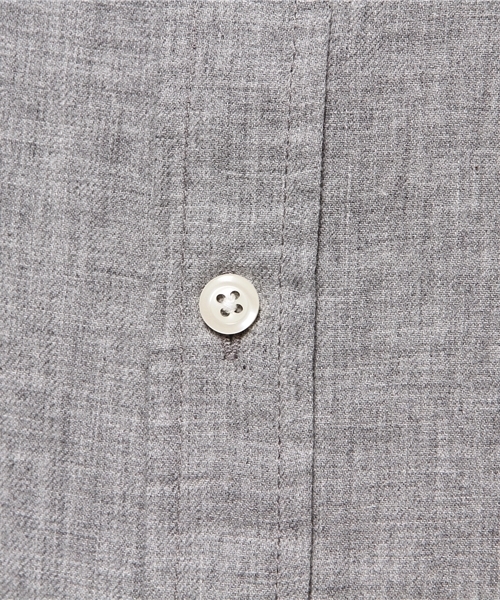 WEGO（ウィゴー）の「WEGO/ビエラバンドカラーロングシャツ（シャツ/ブラウス・メンズ・杢グレー/ブルー系その他/グレー系その他・MEDIUM/LARGE）」の19枚目の写真