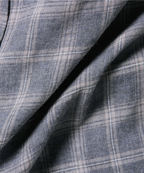 WEGO（ウィゴー）の「WEGO/ビエラバンドカラーロングシャツ（シャツ/ブラウス・メンズ・杢グレー/ブルー系その他/グレー系その他・MEDIUM/LARGE）」の10枚目の写真