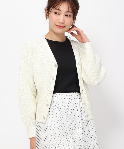 新品未着用 isabelD. カーディガン ラメ ビジュー付き イタリア製