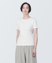 婦人 汗じみしにくいクルーネック半袖Tシャツ