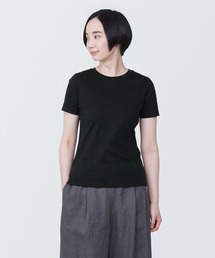 婦人　汗じみしにくいクルーネック半袖Ｔシャツ