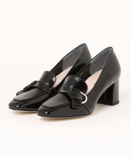 JILL STUART(ジルスチュアート)の「リボンモチーフローファーパンプス(パンプス・レディース・ベージュ/ブラック/アイボリー・23.0cm/23.5cm/24.0cm/24.5cm/22.5cm)」の3枚目の写真