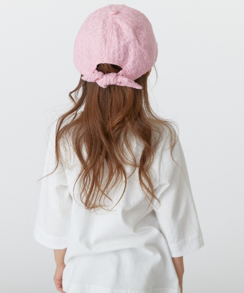 HAKKA KIDS（ハッカキッズ）の「花柄レースキャップ（キャップ・キッズ・サックスブルー/ホワイト/ピンク・M/L）」の9枚目の写真