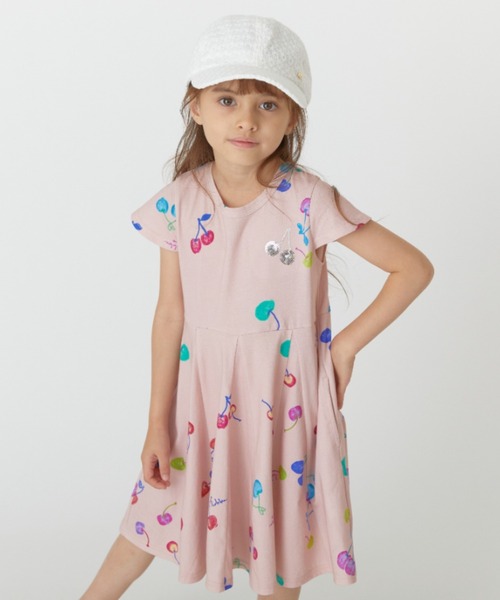 HAKKA KIDS（ハッカキッズ）の「花柄レースキャップ（キャップ・キッズ・サックスブルー/ホワイト/ピンク・M/L）」の6枚目の写真