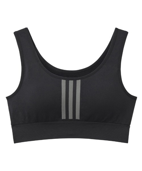 adidas（アディダス）の「adidas/アディダス スポーツブラ スリーストライプロゴ 吸汗速乾（スポーツブラ・レディース・ミント/ブラック/ライラック・MEDIUM/LARGE/X-LARGE）」の14枚目の写真