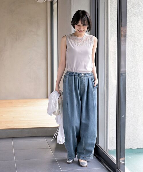 レース切替ハイネックタンクトップ（タンクトップ）｜rps（アール