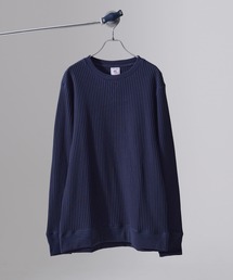 『JEMORGAN LONG JOHNS/ジェーイーモーガンロングジョーンズ』ビッグワッフルクルー長袖Tシャツ【+】
