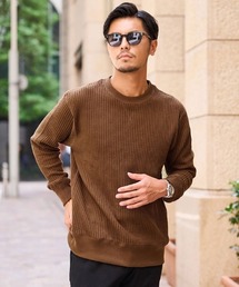 『JEMORGAN LONG JOHNS/ジェーイーモーガンロングジョーンズ』ビッグワッフルクルー長袖Tシャツ【+】
