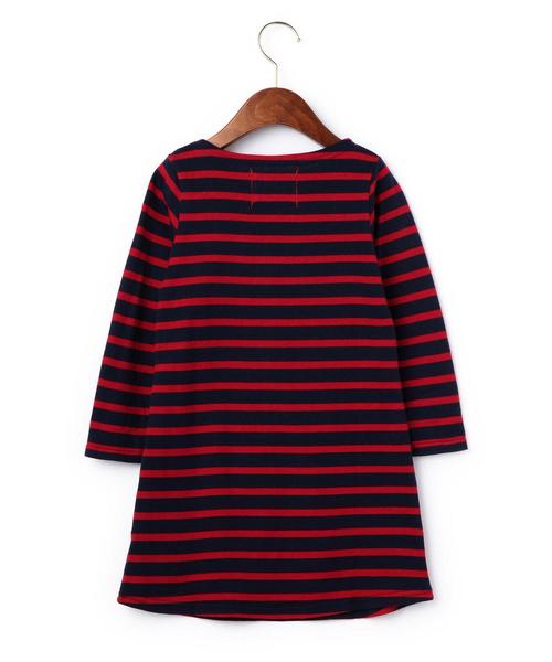 green label relaxing（グリーンレーベルリラクシング）の「■■■【KIDS】 LEE ボーダーワンピース（ワンピース・キッズ・レッド/ネイビー・110cm/120cm/100cm/130cm）」の7枚目の写真
