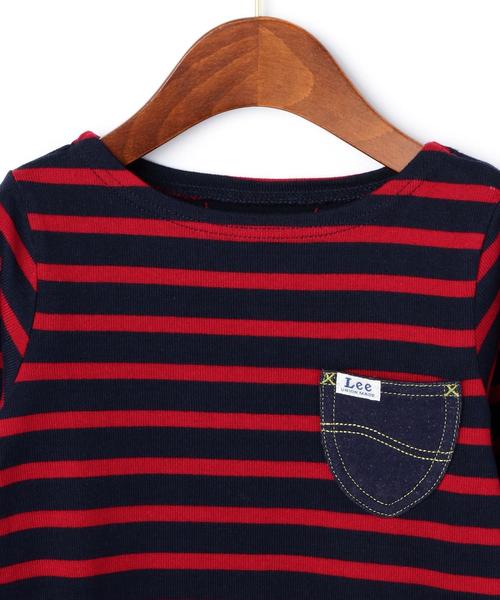 green label relaxing（グリーンレーベルリラクシング）の「■■■【KIDS】 LEE ボーダーワンピース（ワンピース・キッズ・レッド/ネイビー・110cm/120cm/100cm/130cm）」の8枚目の写真