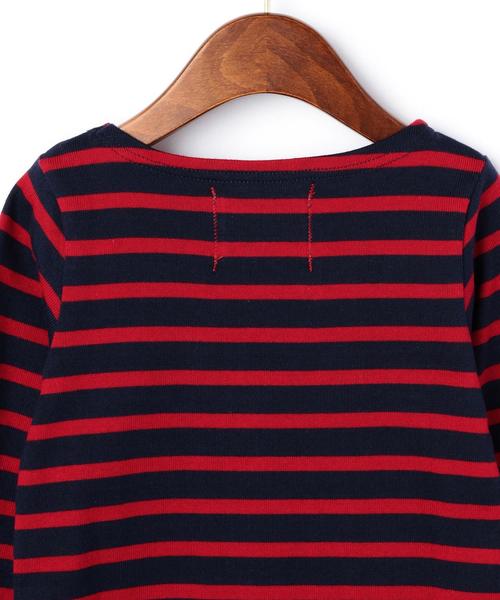 green label relaxing（グリーンレーベルリラクシング）の「■■■【KIDS】 LEE ボーダーワンピース（ワンピース・キッズ・レッド/ネイビー・110cm/120cm/100cm/130cm）」の4枚目の写真