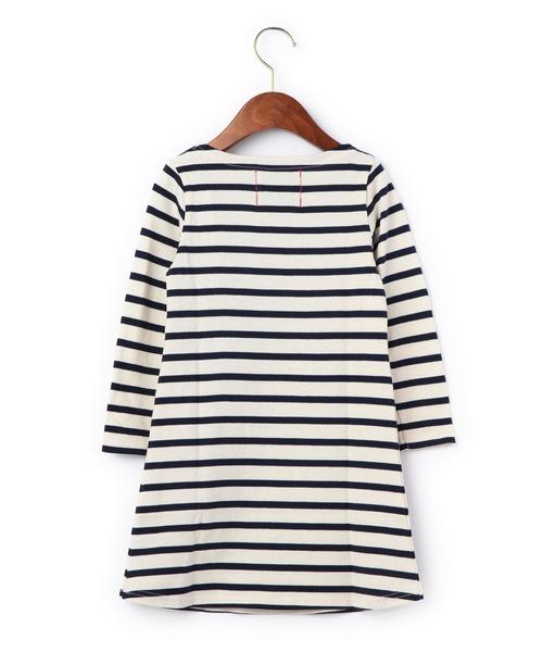 green label relaxing（グリーンレーベルリラクシング）の「■■■【KIDS】 LEE ボーダーワンピース（ワンピース・キッズ・レッド/ネイビー・110cm/120cm/100cm/130cm）」の5枚目の写真