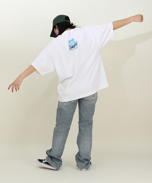 BABYDOLL(ベビードール)の「ステッカー Tシャツ 9257A(Tシャツ/カットソー・レディース・ピンク/ホワイト・L/M)」の12枚目の写真