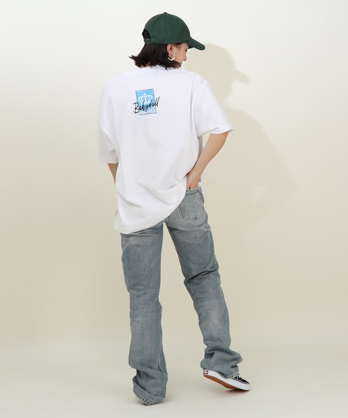 BABYDOLL(ベビードール)の「ステッカー Tシャツ 9257A(Tシャツ/カットソー・レディース・ピンク/ホワイト・L/M)」の10枚目の写真