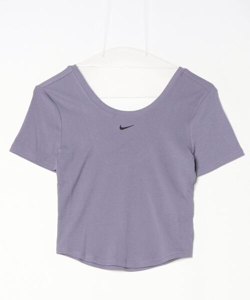NIKE AS W NSW NK CHLL KNT MRIB SS T / ナイキ ウィメンズ NSW CHLL KNT MRIB S/S トップ 【SP】（Tシャツ/カットソー）｜NIKE（ナイキ）